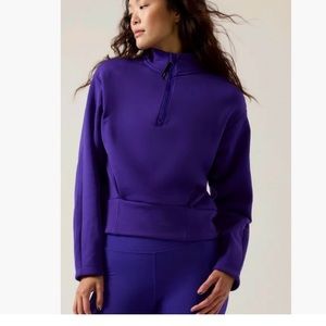Athleta Altitude Polartec Half Zip Sweatshirt
